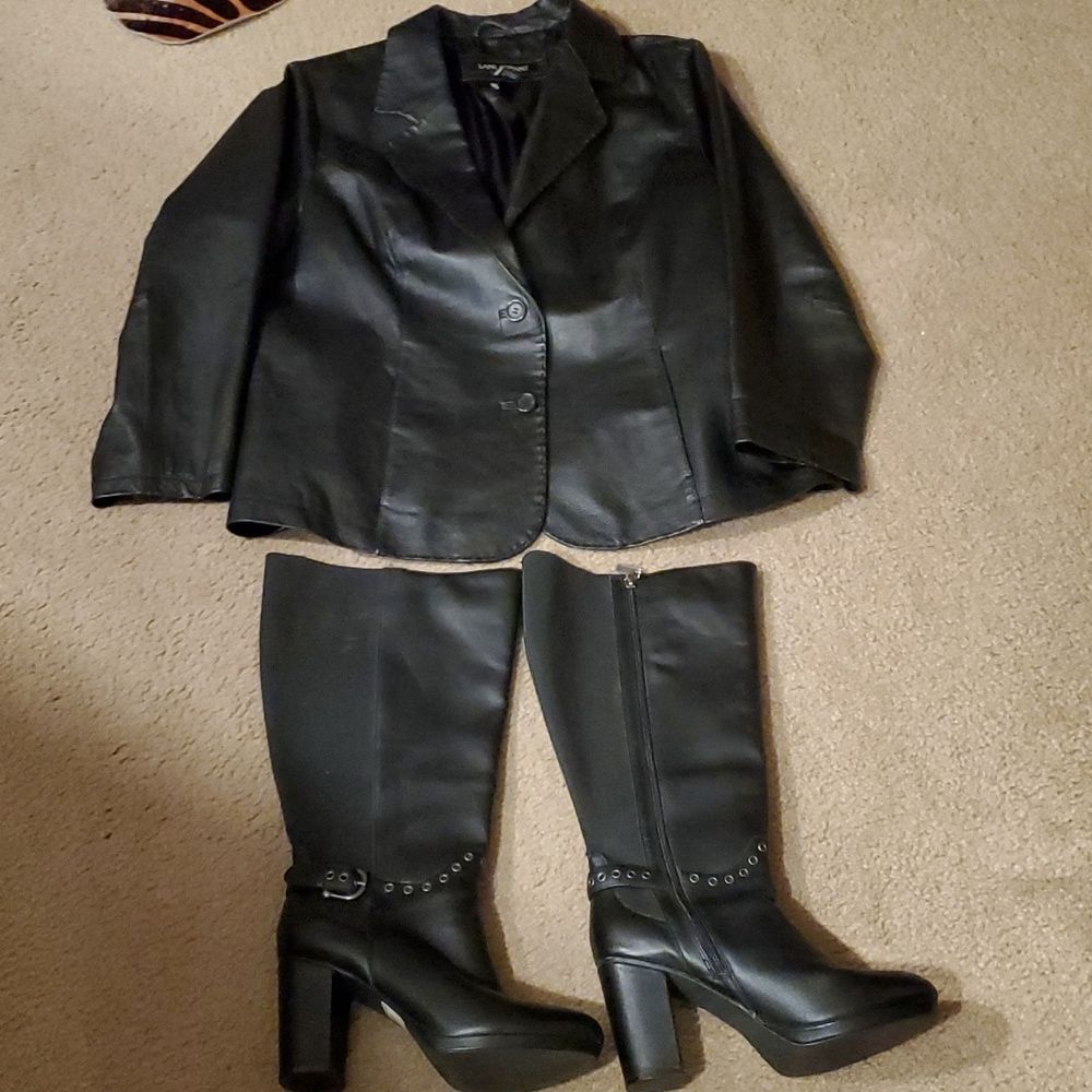 Lane Bryant Genuine Leather Jacket Size 18/20 - Picture 8 of 11